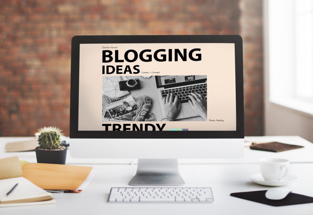 Blogging Ideas Content Connecting Vision Web Concept